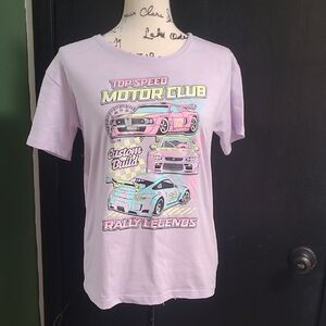 Wonder Nation Lavender Motor Club T-Shirt